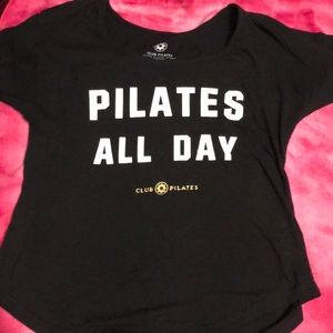 Club Pilates Black Tee Shirt